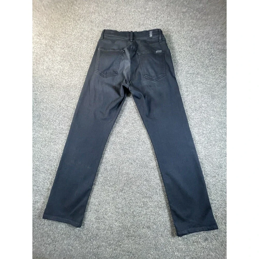 7 For All Mankind Slimmy Jeans Women 29 Blue Luxe Straight Leg Dark Wash Denim - Picture 2 of 12